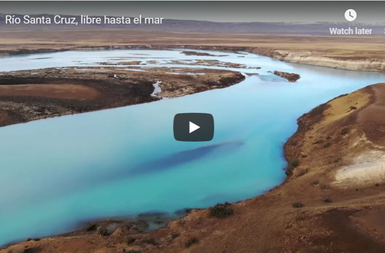 Hoy se emitirá por la TV pública un video con imágenes del río Santa Cruz donde Rafael Lim le dice No a las represas