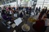 Aeropuerto: La orquesta de El Calafate hizo un breve show en el inicio de la semana de «Glaciares en Concierto»