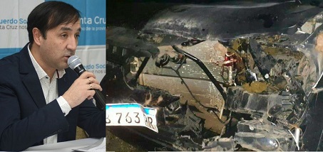 El intendente Grasso se accidentó en la Ruta 3, no sufrió lesiones