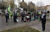 La UOCRA se solidarizó con el enfermero Piris y llevó la batucada hasta la carpa frente a Casa de Gobierno