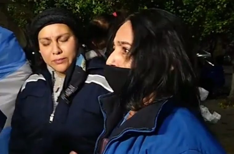 Enfermeras en la comisaría: «no puede ser que nos hagan esto, estamos reclamando lo que el gobierno prometió y nos mintió»