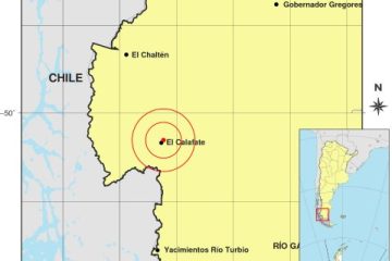 El Inpres localizó el sismo a 4 kms al noroeste de El Calafate