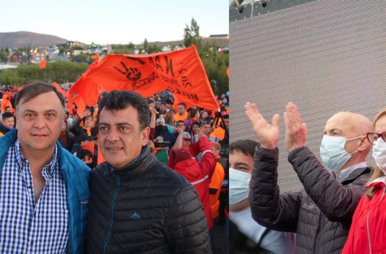 Cierre de campaña de Kaky González: en Calafate con Belloni y la UOCRA, y en Caleta con Alicia y ATE