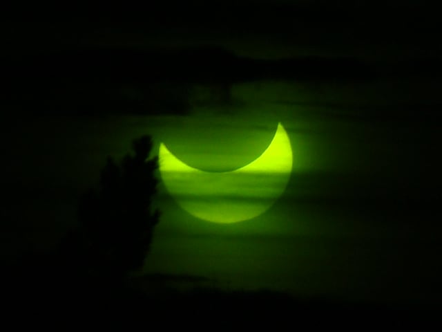 Así se vio el Eclipse parcial de sol 2022 en El Calafate