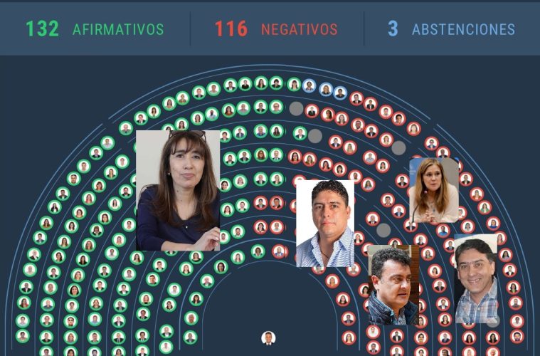 Los diputados kirchneristas de Santa Cruz votaron en contra de la boleta única papel